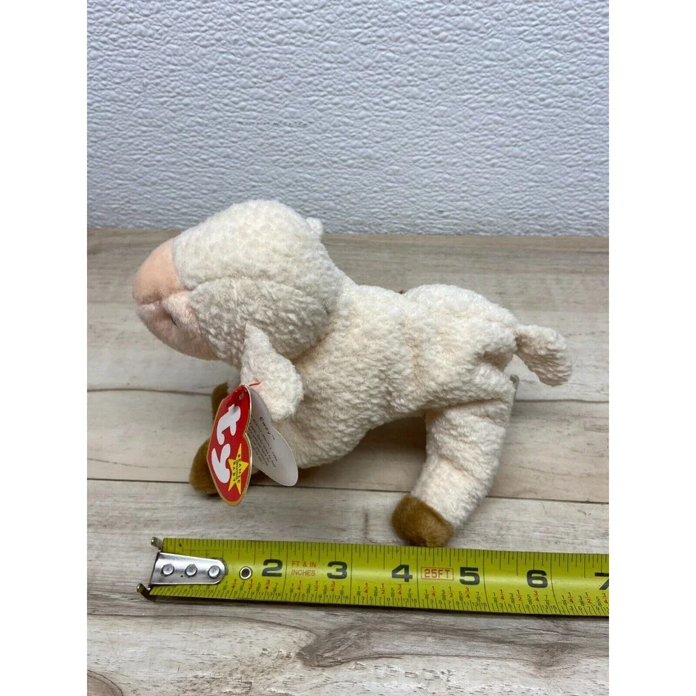Vtg 1998 Ty Beanie BabIes Ewey The Lamb With Tag